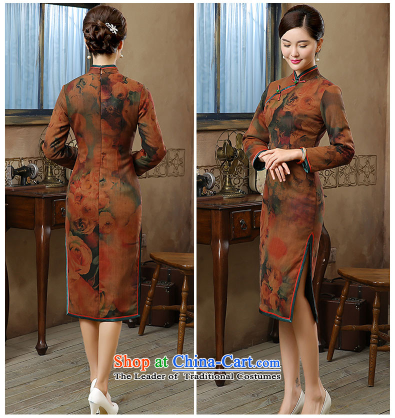 [Sau Kwun Tong, Mr Chan 2015] autumn and winter new upscale silk flowers in the stamp of Qipao QC51002 SUIT XL Photo, prices, brand platters! The elections are supplied in the national character of distribution, so action, buy now enjoy more preferential! As soon as possible.