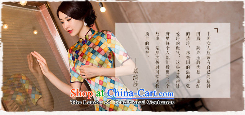 The cross-SA 7 color grid 2015 heavyweight Silk Cheongsam with retro style improvement autumn cheongsam dress new herbs extract, Ms. cuff HY657 LATTICED L picture, prices, brand platters! The elections are supplied in the national character of distribution, so action, buy now enjoy more preferential! As soon as possible.