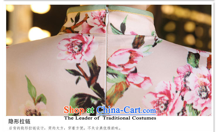 Leung Ching-day improved slightly in collar cuff silk cheongsam dress double wedding dresses annual performances the Peach Blossom Fairy XXL picture, prices, brand platters! The elections are supplied in the national character of distribution, so action, buy now enjoy more preferential! As soon as possible.