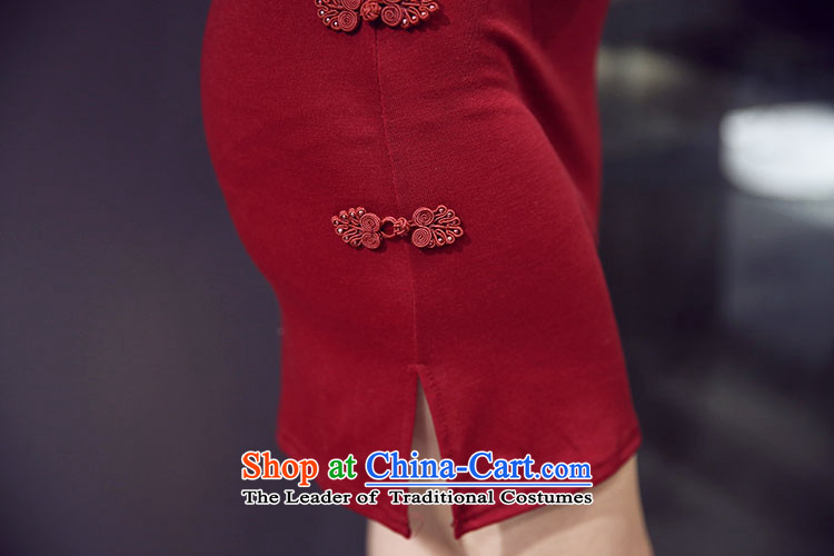 Joseph Lai China wind long-sleeved short skirts 2015 autumn and winter new sexy nightclubs Sau San package and a mock-neck cheongsam dress BOURDEAUX S picture, prices, brand platters! The elections are supplied in the national character of distribution, so action, buy now enjoy more preferential! As soon as possible.