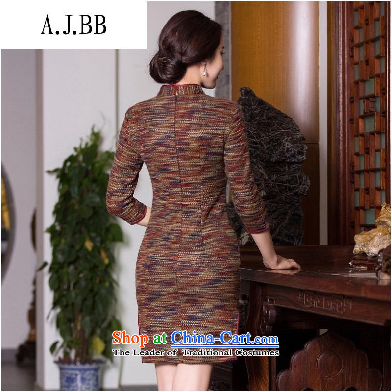 The Secretary for Health related shops * Gross? 2015 new qipao autumn and winter retro Sau San Tong boxed in classic cuff thickened daily cheongsam picture color XXL,A.J.BB,,, shopping on the Internet