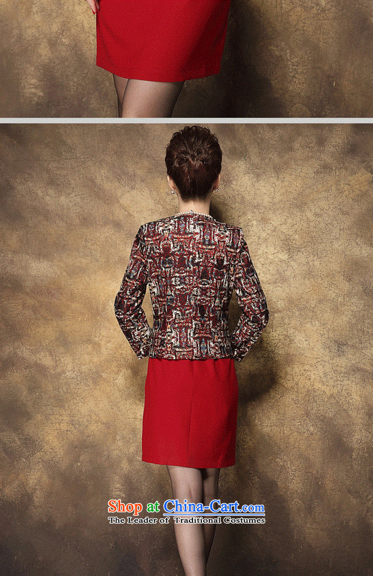 Secretary for autumn and winter clothing *2015 involving new women's temperament Sau San lace jacquard large two-piece dresses spent red dress L(165 YI 88A) picture, prices, brand platters! The elections are supplied in the national character of distribution, so action, buy now enjoy more preferential! As soon as possible.