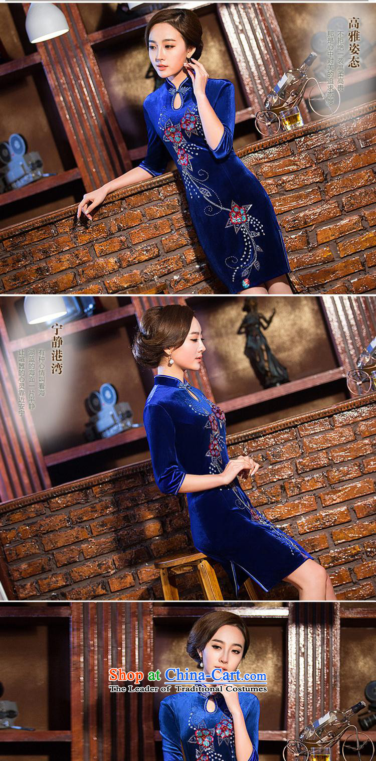 And involved new *2014 shops autumn and winter load mother-to-day fall retro qipao scouring pads, 7 short-sleeved cheongsam dress photo color pictures, prices, XXL brand platters! The elections are supplied in the national character of distribution, so action, buy now enjoy more preferential! As soon as possible.