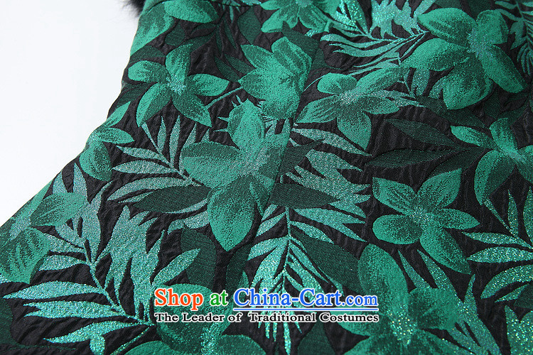 The Secretary for Health related shops * autumn and winter new women's improved stylish spell gross sleeveless folder not open COTTON SHORT QIPAO QF141013's dark green XL Photo, prices, brand platters! The elections are supplied in the national character of distribution, so action, buy now enjoy more preferential! As soon as possible.