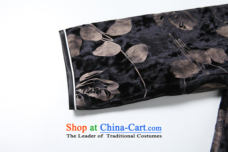 The Secretary for Health related shops * autumn and winter new women's Stylish retro stamp improved 7 cuff short qipao QF141003 velvet picture color pictures, prices, XL brand platters! The elections are supplied in the national character of distribution, so action, buy now enjoy more preferential! As soon as possible.