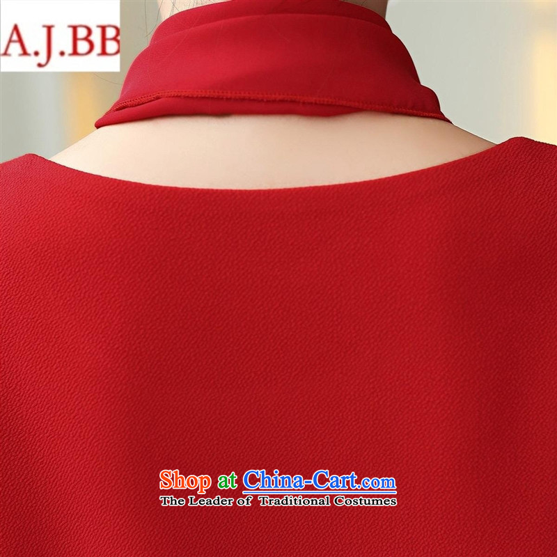 September *2015 clothes shops fall inside the solid color look round-neck collar bubbles under the rules do not long-sleeved kit shirt with loose head scarves red M,A.J.BB,,, shopping on the Internet