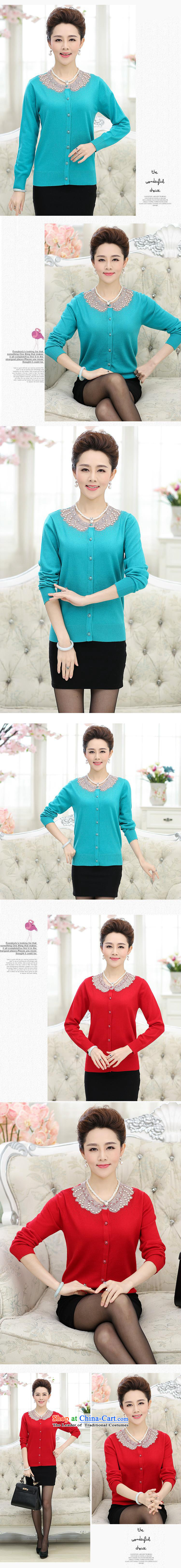 September *2015 clothes shops, replacing the autumn mother round-neck collar long-sleeved LADIES CARDIGAN in older women fall inside the new knitting cardigan large red 120 pictures, prices, brand platters! The elections are supplied in the national character of distribution, so action, buy now enjoy more preferential! As soon as possible.