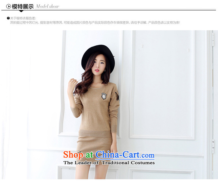 September *2015 clothes shops with the new Korean autumn edition Sau San video thin round-neck collar long-sleeved bow tie knitting clothes short skirt two kits FBH709 black L picture, prices, brand platters! The elections are supplied in the national character of distribution, so action, buy now enjoy more preferential! As soon as possible.