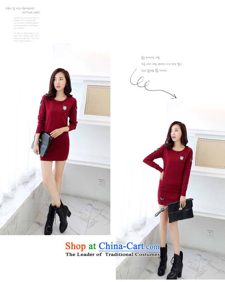 September *2015 clothes shops with the new Korean autumn edition Sau San video thin round-neck collar long-sleeved bow tie knitting clothes short skirt two kits FBH709 black L picture, prices, brand platters! The elections are supplied in the national character of distribution, so action, buy now enjoy more preferential! As soon as possible.
