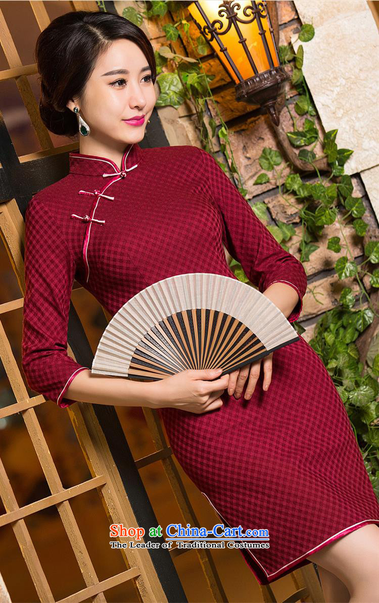 Optimize fruit shop B109 Ms. Bernard Kouchner daily wedding dresses in improved long-sleeved) High pop-red (qipao skirt), prices, picture XL brand platters! The elections are supplied in the national character of distribution, so action, buy now enjoy more preferential! As soon as possible.