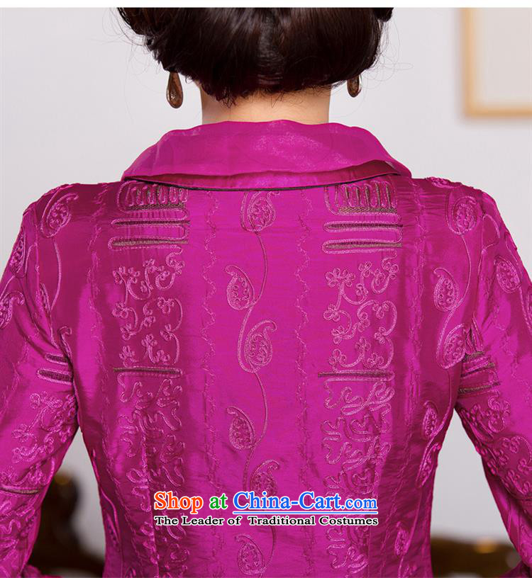 Optimize the bell Shop B104 Tang Women's clothes autumn 2015 replacing improved retro China wind jacket for autumn and winter blouses red (A lined) XXL picture, prices, brand platters! The elections are supplied in the national character of distribution, so action, buy now enjoy more preferential! As soon as possible.