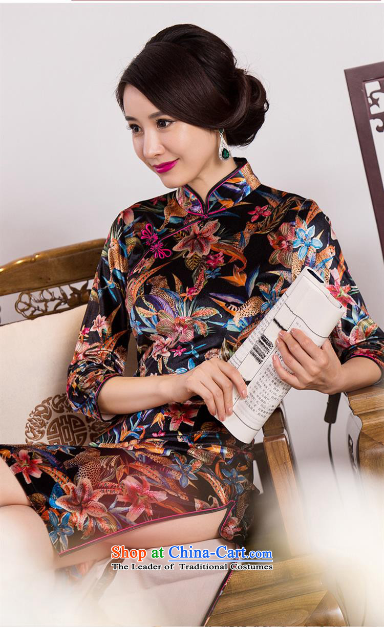 Optimize fruit shop 2015 New Bell retro style with scouring pads in the mother really long-sleeved QIPAO) Marriage reception banquet dress 01094 XXL picture, prices, brand platters! The elections are supplied in the national character of distribution, so action, buy now enjoy more preferential! As soon as possible.