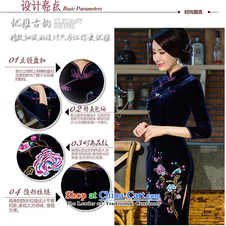 Optimize fruit shop 101 qipao mother bell replacing wedding Kim scouring pads retro dresses improved evening dresses daily large cheongsam embroidery wine red XL Photo, prices, brand platters! The elections are supplied in the national character of distribution, so action, buy now enjoy more preferential! As soon as possible.