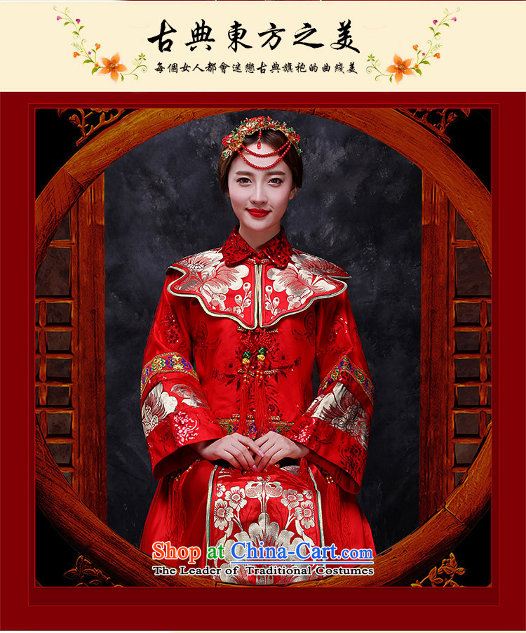 Sau Wo Service service bridal dresses Sau Wo Chinese wedding dress 2015 new red bows wedding dress retro-soo Kimono clothes set of Qipao RED M picture, prices, brand platters! The elections are supplied in the national character of distribution, so action, buy now enjoy more preferential! As soon as possible.