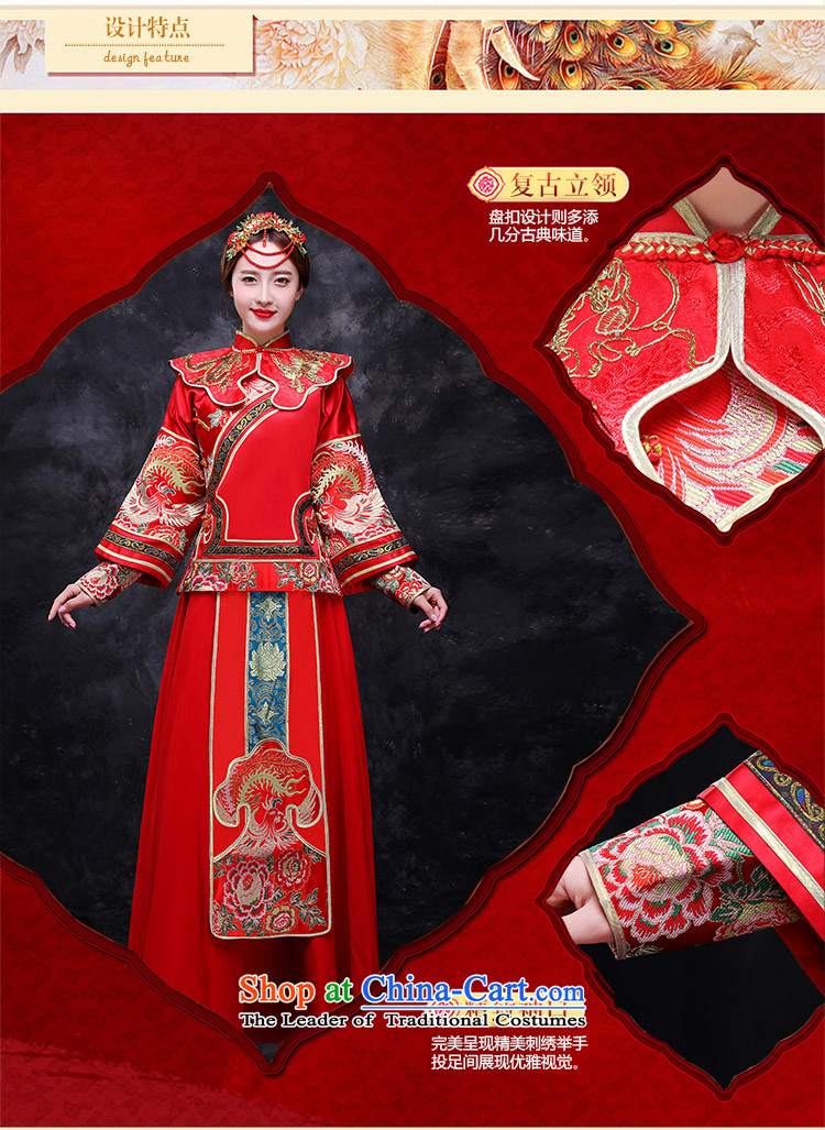 Sau Wo Service bridal dresses red Chinese Antique bows to the autumn and winter wedding dress qipao Soo kimono longfeng marriage use red L picture, prices, brand platters! The elections are supplied in the national character of distribution, so action, buy now enjoy more preferential! As soon as possible.