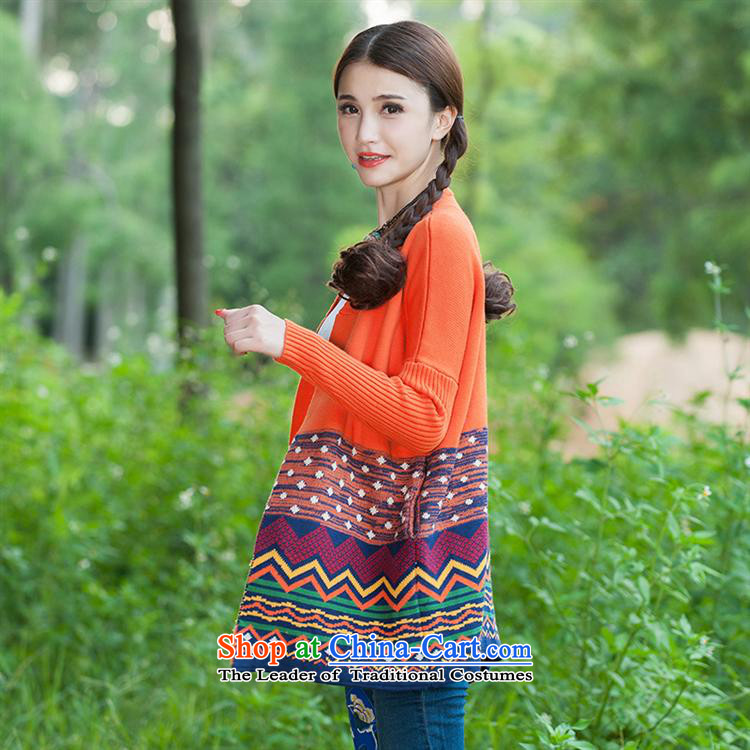 Ya-ting shop autumn jackets retro jacquard large long-sleeved shirt, long, knitting cardigan female blue L picture, prices, brand platters! The elections are supplied in the national character of distribution, so action, buy now enjoy more preferential! As soon as possible.