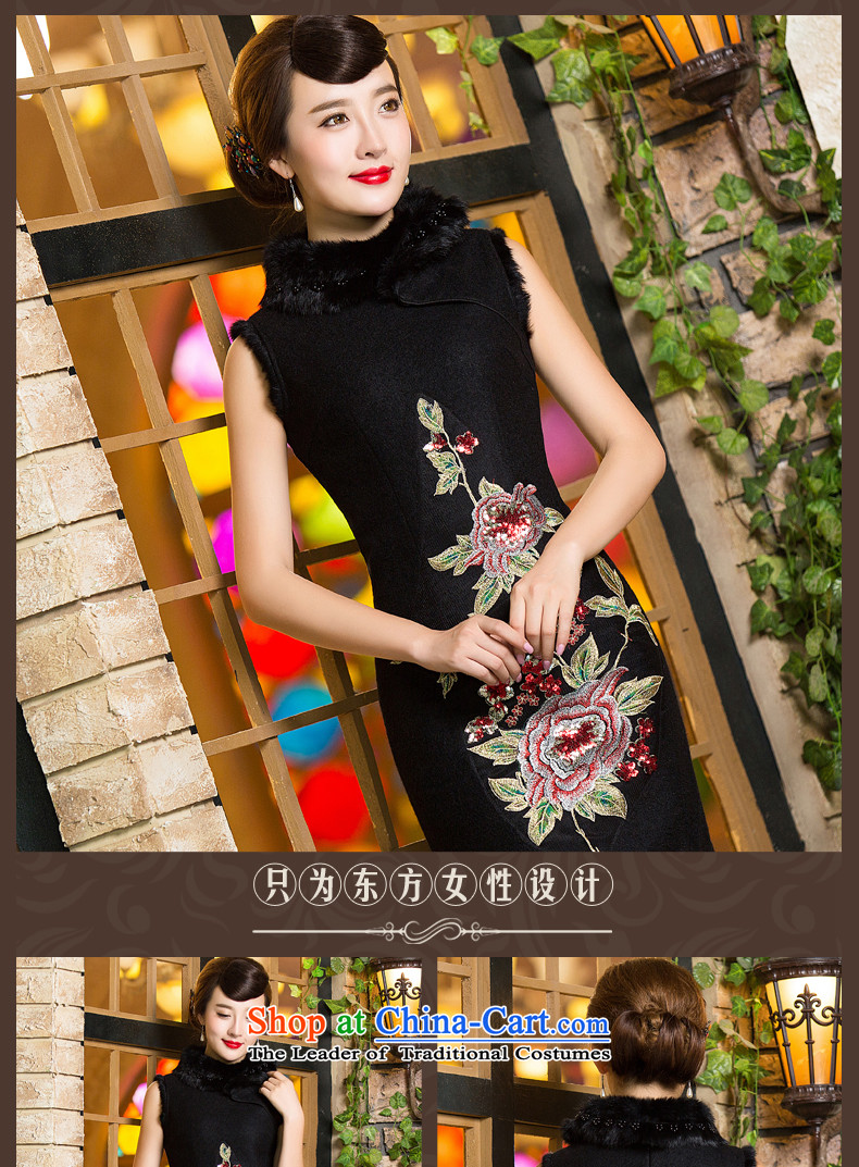 Eason Chan point a wool-thick 2015 new winter clothing stylish Chinese cheongsam dress for Sau San Mao Black M picture, prices, brand platters! The elections are supplied in the national character of distribution, so action, buy now enjoy more preferential! As soon as possible.
