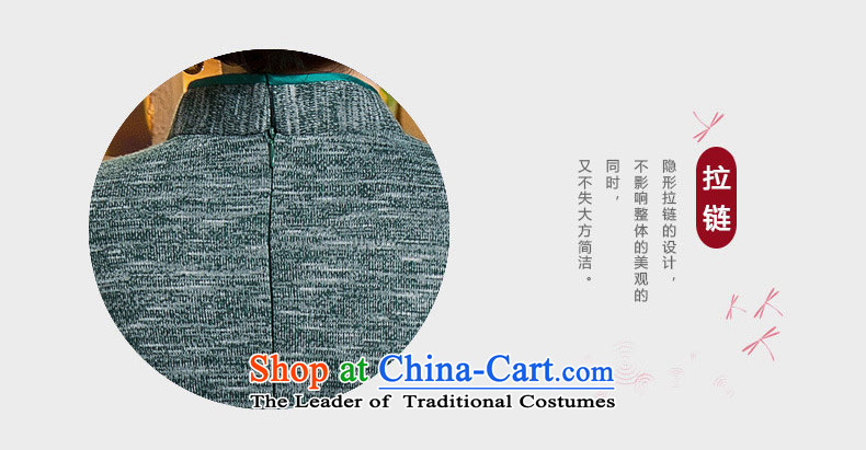The green cross-sa 2015 knitted woolen qipao Fall/Winter Collections New Stylish retro fitted in the skirt qipao mother Ms. qipao QD296 older green M picture, prices, brand platters! The elections are supplied in the national character of distribution, so action, buy now enjoy more preferential! As soon as possible.