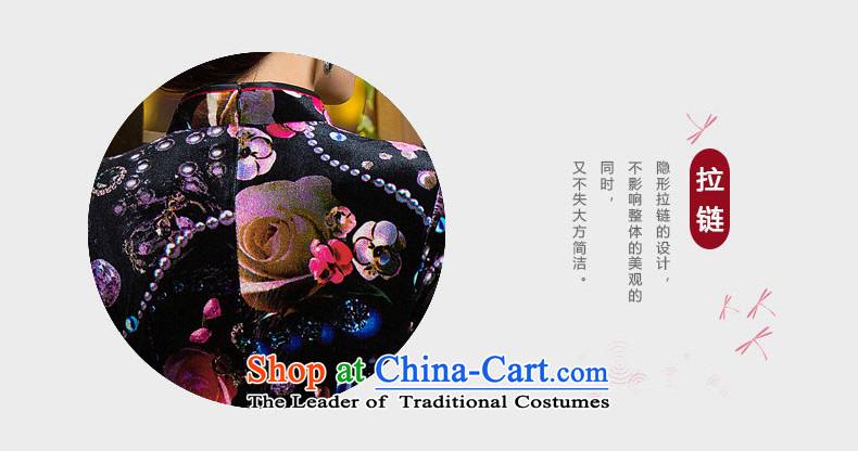 The cheer her flower in 2015 retro water improved qipao autumn load scouring pads in the stylish new skirt qipao elderly mother in the Cuff QD297 Ms. picture color pictures, prices, XL brand platters! The elections are supplied in the national character of distribution, so action, buy now enjoy more preferential! As soon as possible.