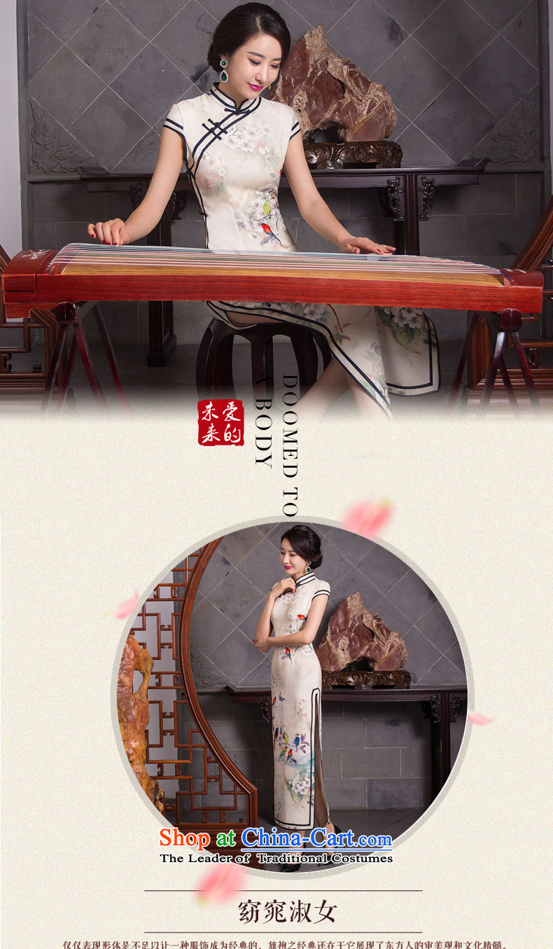 Dan 2015 Chinese women's smoking collar is pressed to skirt retro facade long qipao cheongsam dress suit figure XL Photo, prices, brand platters! The elections are supplied in the national character of distribution, so action, buy now enjoy more preferential! As soon as possible.