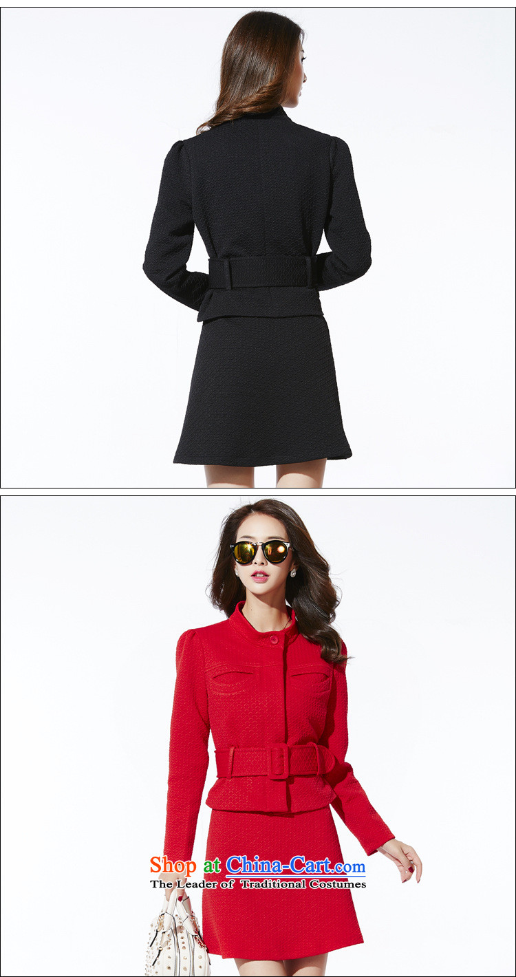 September clothes shops *2015 autumn new (A Korean word skirt Foutune of Sau San video in long-sleeved thin long collar tether dresses black M picture, prices, brand platters! The elections are supplied in the national character of distribution, so action, buy now enjoy more preferential! As soon as possible.