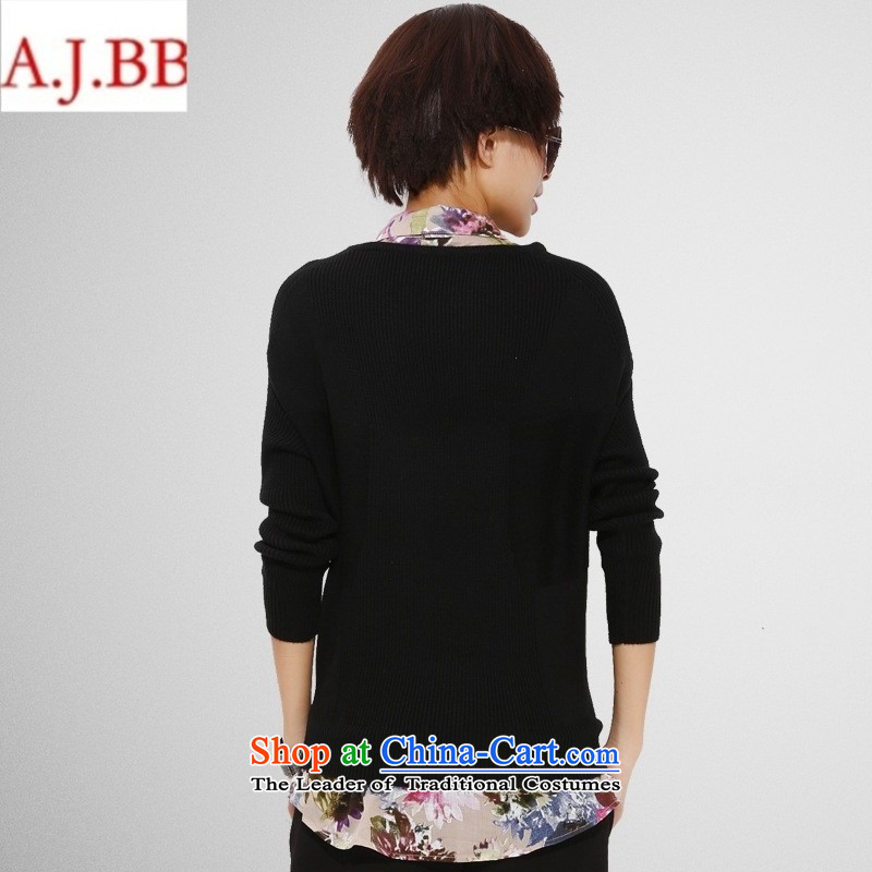 September *2015 clothes shops fall inside the new kit head-dress casual Solid Color Korean fashion Sau San video thin leave two long-sleeved T-shirt female khaki are code ,A.J.BB,,, shopping on the Internet