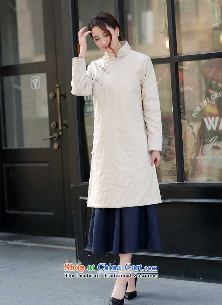In the new kit, Tang dynasty retro collar solid-color power's cotton linen Han-long-sleeved gown is a hand-held long cotton field cotton coat beige jacket S picture, prices, brand platters! The elections are supplied in the national character of distribution, so action, buy now enjoy more preferential! As soon as possible.