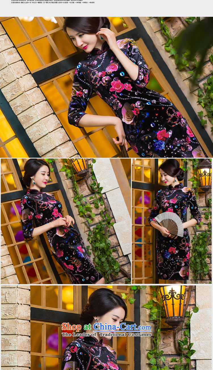 It 's new 2015 Chinese cheongsam dress retro improved Mock-neck scouring pads Sau San 7 cuff dresses figure color M brand, prices, picture platters! The elections are supplied in the national character of distribution, so action, buy now enjoy more preferential! As soon as possible.