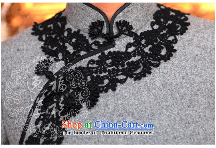 Il well of autumn and winter cheongsam long solid color lace wool? long-sleeved daily retro qipao cheongsam dress light gray S 15 day shipping picture, prices, brand platters! The elections are supplied in the national character of distribution, so action, buy now enjoy more preferential! As soon as possible.