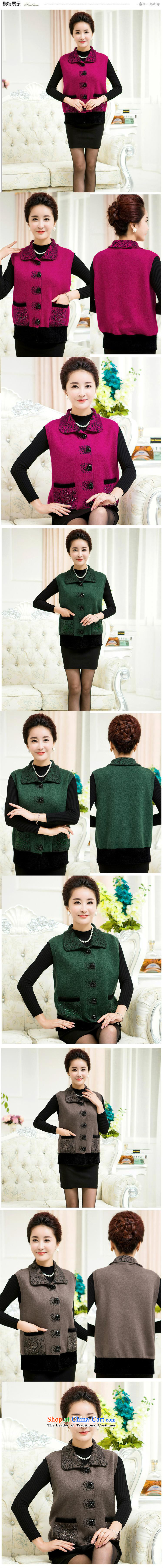 September clothes shops, a middle-aged * Large sweater very casual lapel MOM 2015. replace older Cardigan Sweater Vest red 110 pictures, prices, brand platters! The elections are supplied in the national character of distribution, so action, buy now enjoy more preferential! As soon as possible.
