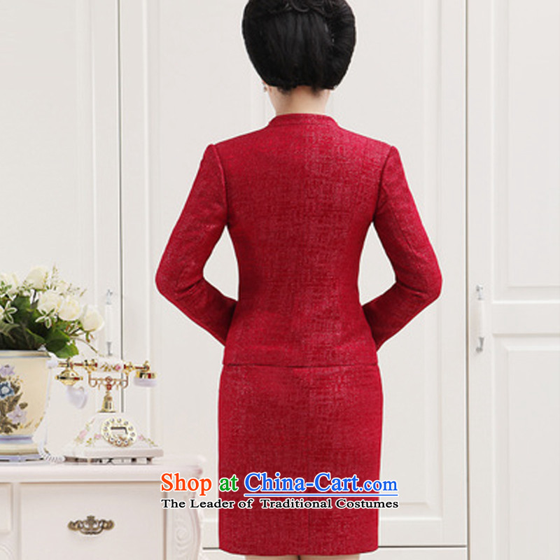 The Champs Elysees Beauty of 2015 wedding mother boxed wedding dresses mother wedding loaded her mother-in-law marriage dresses two Kit , L, incense of skirt red postures (XIANGQINGZI) , , , shopping on the Internet