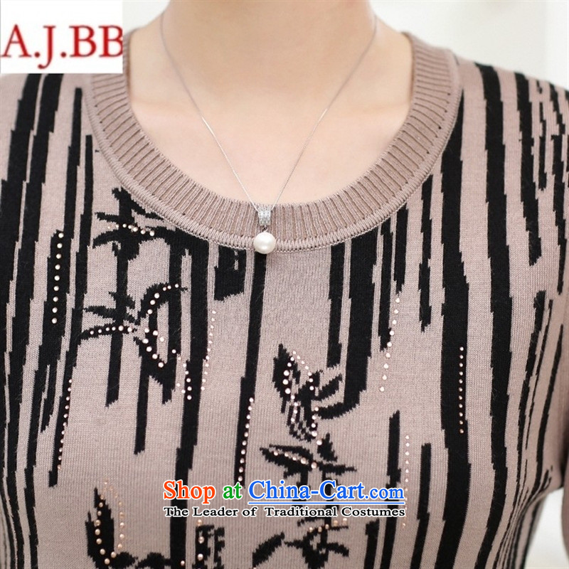 September *2015 clothes shops of older persons in the Autumn and Winter Sweater female Korean replacing wear shirts sweater skirt relaxd knitwear kit and replace wine red 110,A.J.BB,,, mother shopping on the Internet