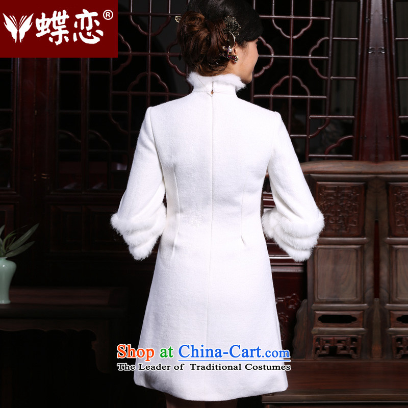 The Butterfly Lovers 2015 new autumn and winter retro style cheongsam dress daily improved gross for short-cheongsam dress white - New product pre-sale XXL, 7 days Butterfly Lovers , , , shopping on the Internet