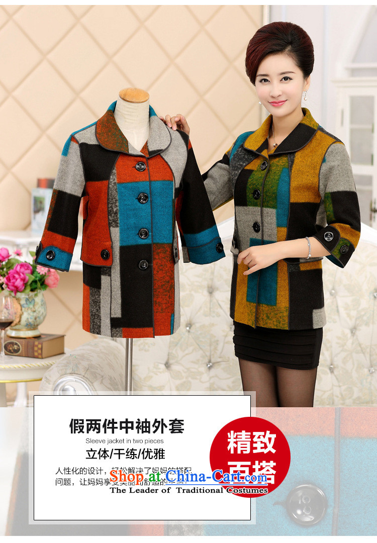 Web soft clothes 2015 Fall/Winter Collections in the new elderly mother in the Cuff gross? middle-aged female jacket jacket coat red XXL picture, prices, brand platters! The elections are supplied in the national character of distribution, so action, buy now enjoy more preferential! As soon as possible.