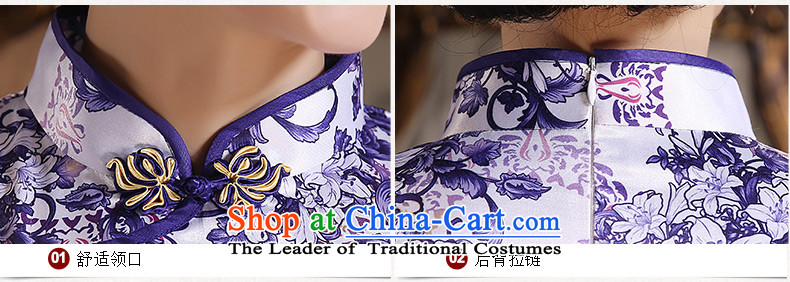 The Magic Park New 歆 cheongsam dress autumn replacing Ms. China wind porcelain qipao retro style qipao improved dresses ZA3G06 picture color pictures, prices, XXL brand platters! The elections are supplied in the national character of distribution, so action, buy now enjoy more preferential! As soon as possible.