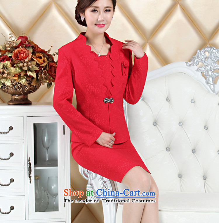 Upscale wedding dress in older MOM pack wedding long-sleeved mother-in replacing the skirt kit for larger fall 2015 in Red 4XL Photo, prices, brand platters! The elections are supplied in the national character of distribution, so action, buy now enjoy more preferential! As soon as possible.