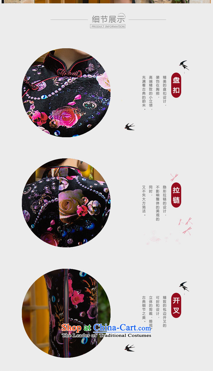 Dan 2015 Women's new smoke of Chinese cheongsam dress retro improved Mock-neck scouring pads Sau San 7 cuff dresses Figure Color S picture, prices, brand platters! The elections are supplied in the national character of distribution, so action, buy now enjoy more preferential! As soon as possible.