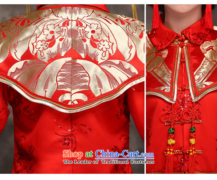 The TOCO Sau Wo serving CHINESE CHEONGSAM pregnant women serving wedding dresses bride bows female Red Mun Tang Women's clothes long red XS picture, prices, brand platters! The elections are supplied in the national character of distribution, so action, buy now enjoy more preferential! As soon as possible.