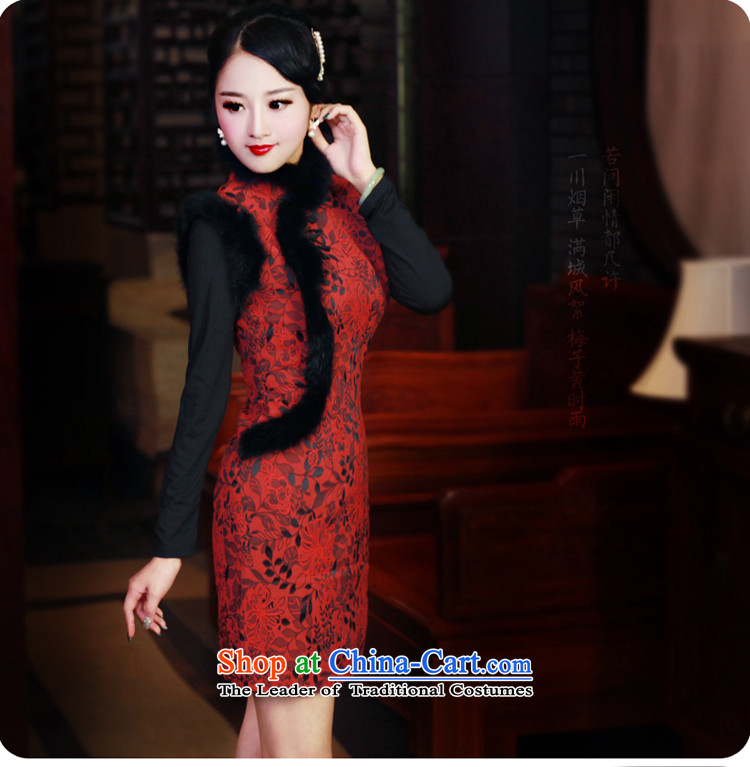 After a new wind 2015 Winter Sweater for improvement and the relatively short time of Qipao warm cheongsam dress by red XL pictures by, prices, brand platters! The elections are supplied in the national character of distribution, so action, buy now enjoy more preferential! As soon as possible.