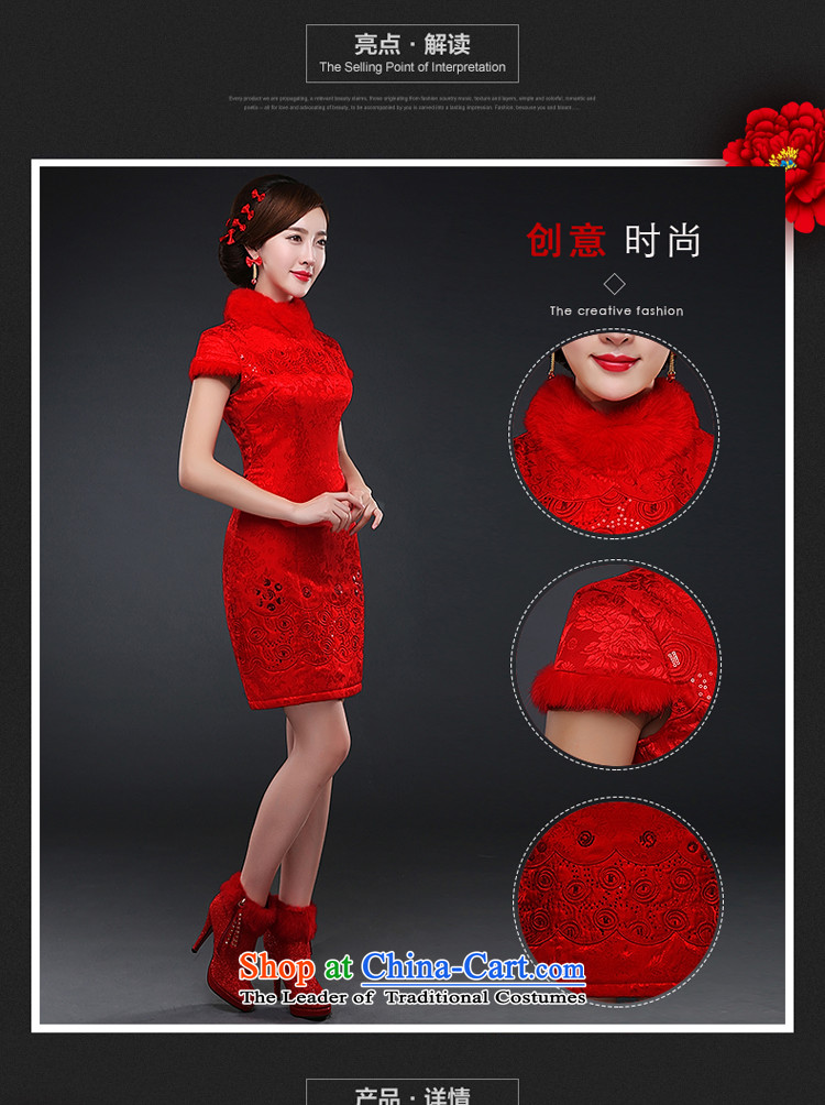 Hillo XILUOSHA Lisa (2015) The new bride qipao thick bows services gross for wedding dress short of Sau San video thin red autumn and winter female red L picture, prices, brand platters! The elections are supplied in the national character of distribution, so action, buy now enjoy more preferential! As soon as possible.