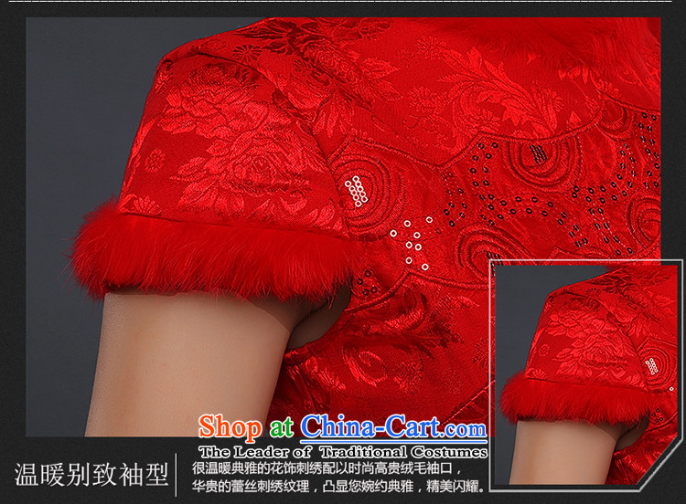 Hillo XILUOSHA Lisa (2015) The new bride qipao thick bows services gross for wedding dress short of Sau San video thin red autumn and winter female red L picture, prices, brand platters! The elections are supplied in the national character of distribution, so action, buy now enjoy more preferential! As soon as possible.