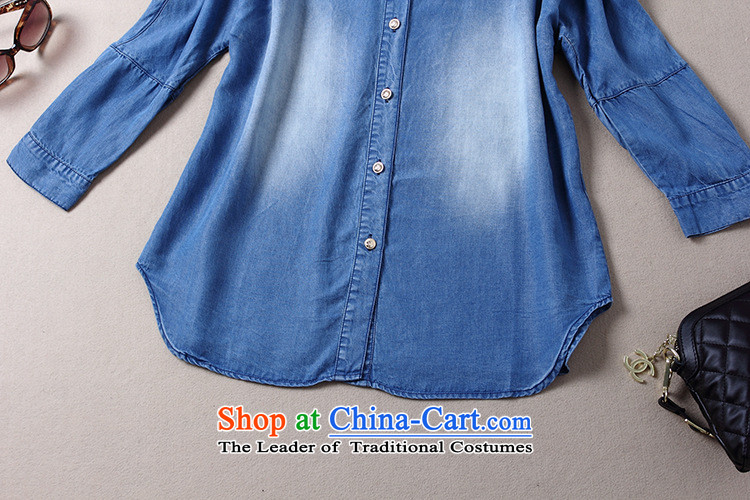 The Black Butterfly autumn 2015 new products for women in Europe and America with QIN LAN wash denim light blue shirt color photo of liberal M picture, prices, brand platters! The elections are supplied in the national character of distribution, so action, buy now enjoy more preferential! As soon as possible.