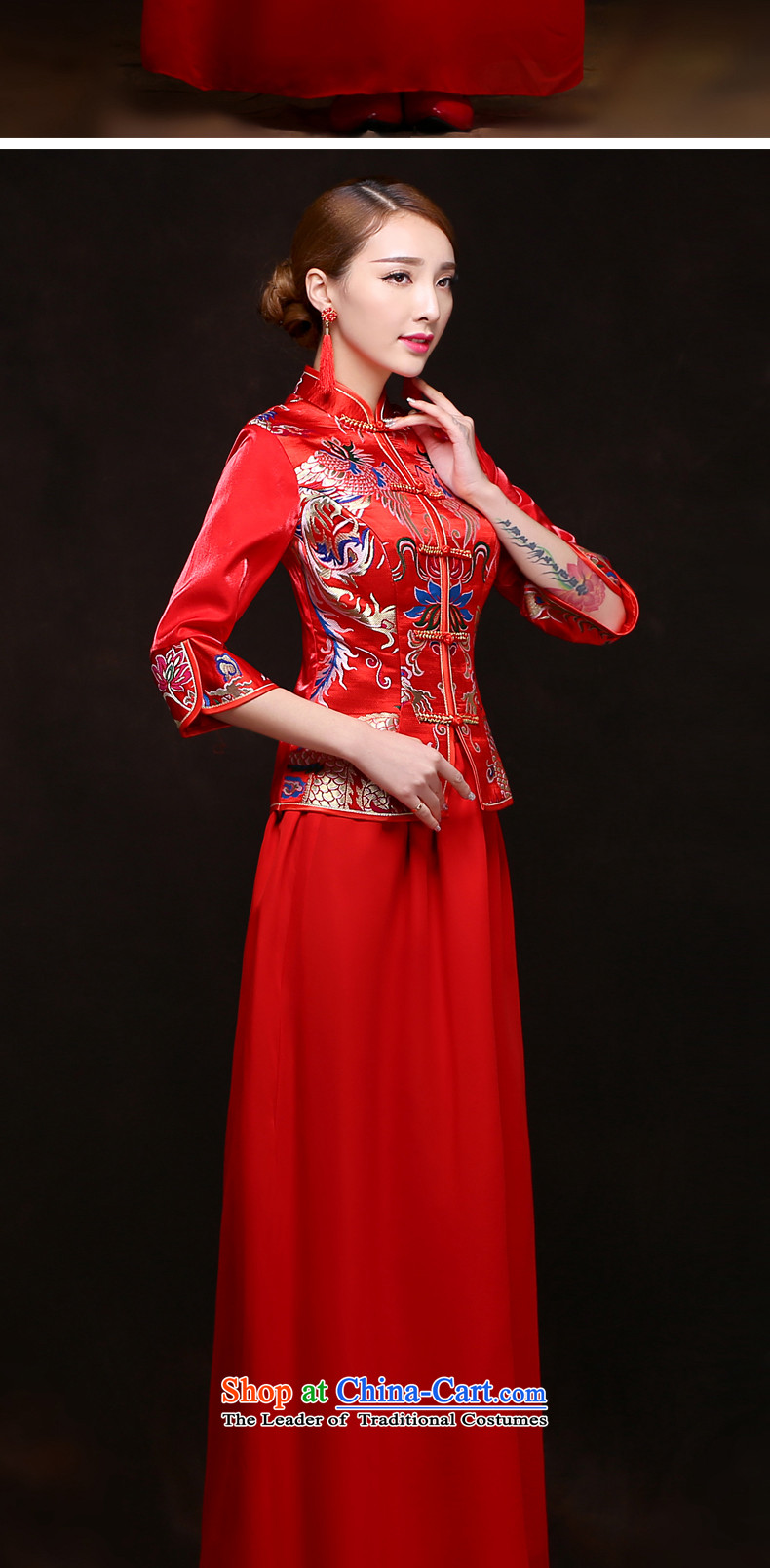 Time the new Syrian) 2015 wedding dresses marriages CHINESE CHEONGSAM red long-serving drink wo service of autumn and winter female XL Photo, prices, brand platters! The elections are supplied in the national character of distribution, so action, buy now enjoy more preferential! As soon as possible.