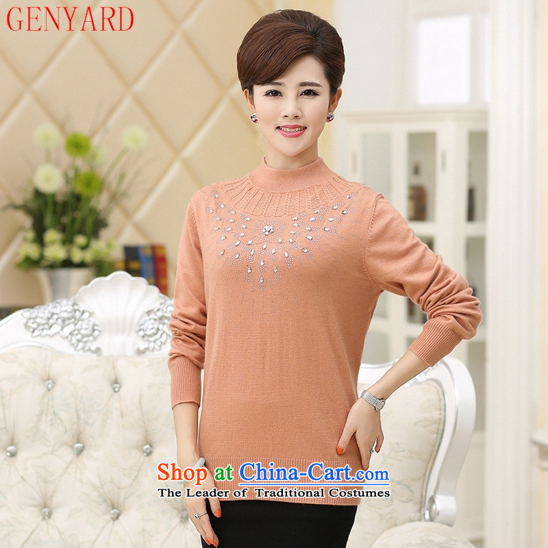 The fall of new, GENYARD2015 in older women in long-sleeved high collar middle-aged moms woolen knitted shirts and color 110,GENYARD,,, forming the Online Shopping