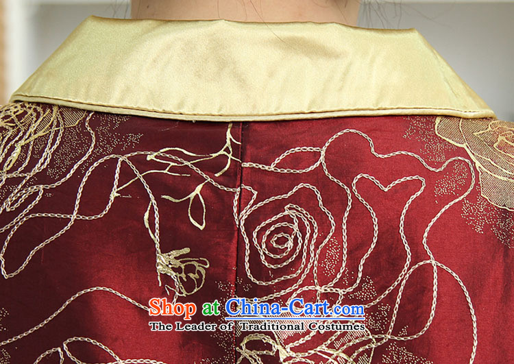 Genyard2015 spring and summer new Tang dynasty women clothes embroidery Chinese Jacket Foutune of video to disc is deducted thin collar mother red XXXL picture, prices, brand platters! The elections are supplied in the national character of distribution, so action, buy now enjoy more preferential! As soon as possible.