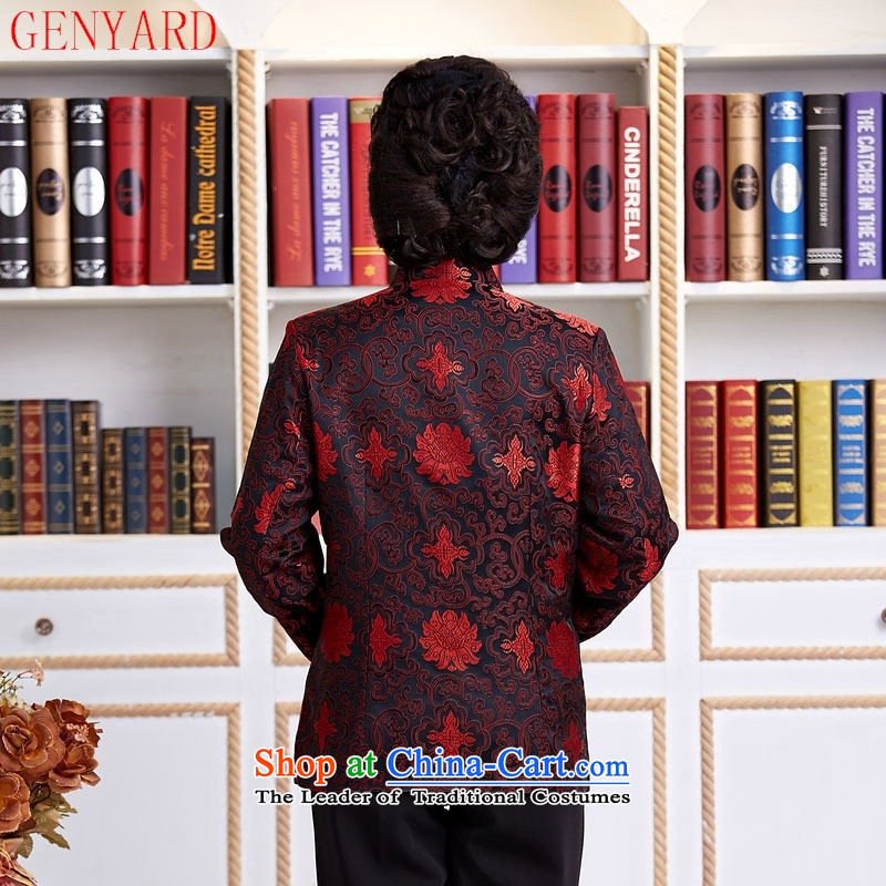 The elderly in the Tang dynasty GENYARD female Chinese national women's clothing casual wear costumes mother-pack Black L,GENYARD,,, shopping on the Internet