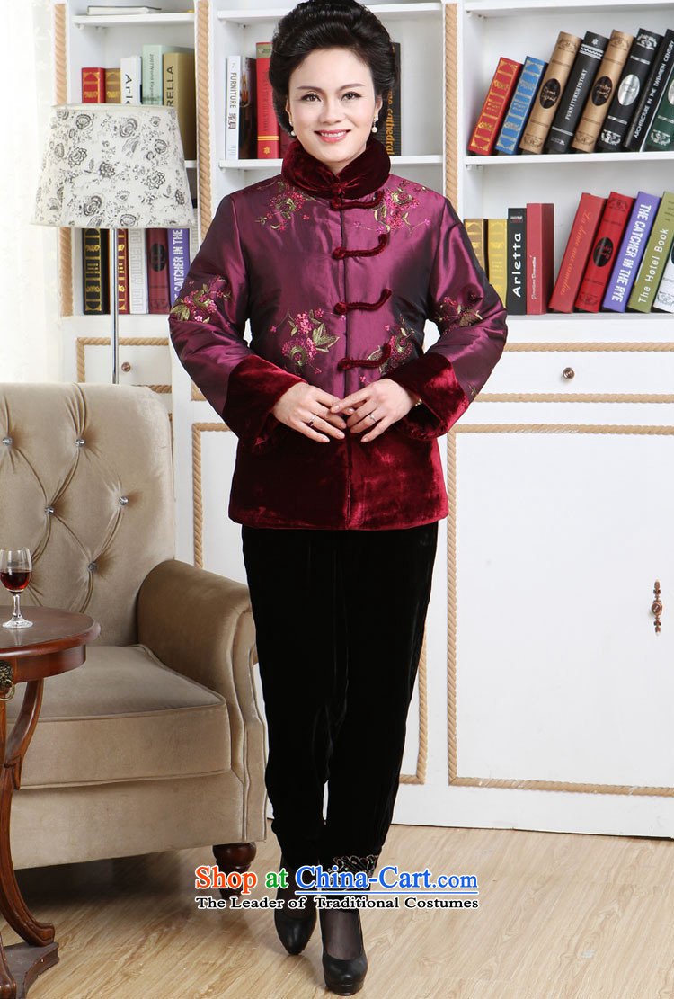 The elderly in the new mother GENYARD style Chinese robe embroidered jacket coat Tang Dynasty Ms. Tang dynasty cotton 2105 mother replacing red XXXXL picture, prices, brand platters! The elections are supplied in the national character of distribution, so action, buy now enjoy more preferential! As soon as possible.