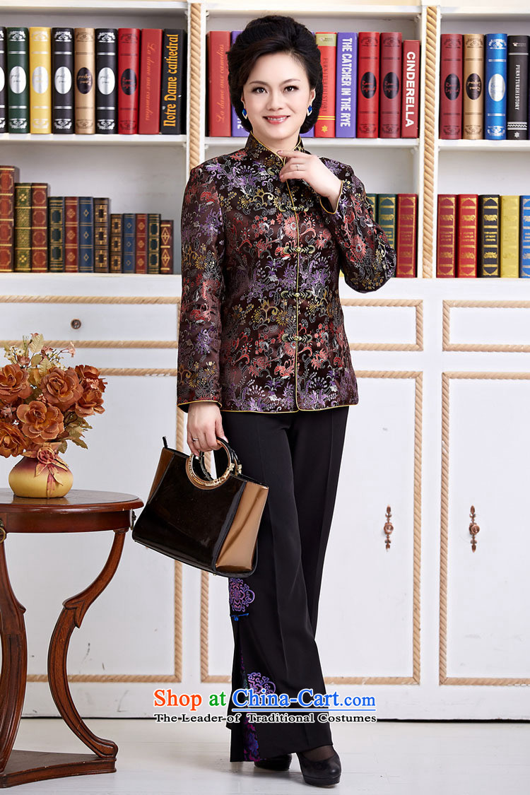 The elderly in new GENYARD ethnic Chinese President Tang dynasty improved long-sleeved load spring and autumn mother blouses women's mother red XXXL picture, prices, brand platters! The elections are supplied in the national character of distribution, so action, buy now enjoy more preferential! As soon as possible.