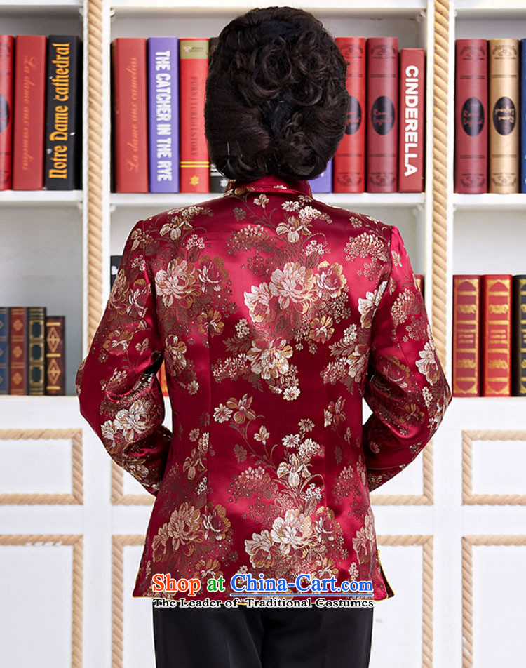 The elderly in new GENYARD ethnic Chinese President Tang dynasty improved long-sleeved load spring and autumn mother blouses women's mother red XXXL picture, prices, brand platters! The elections are supplied in the national character of distribution, so action, buy now enjoy more preferential! As soon as possible.