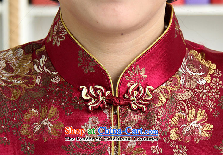 The elderly in new GENYARD ethnic Chinese President Tang dynasty improved long-sleeved load spring and autumn mother blouses women's mother red XXXL picture, prices, brand platters! The elections are supplied in the national character of distribution, so action, buy now enjoy more preferential! As soon as possible.